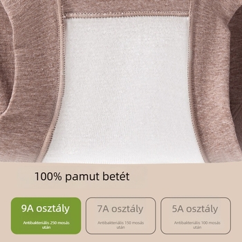 Női magas derekú pamut fehérnemű, orvosi minőség, antibakteriális, boxer-stílus, plusz méret, haskontroll
