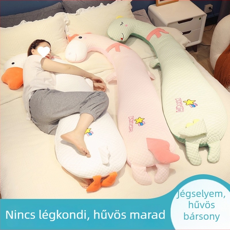 Párna jégselyem fleece borítással, rajzfilm mintázat, PP pamut töltettel, egyszerű és modern stílus