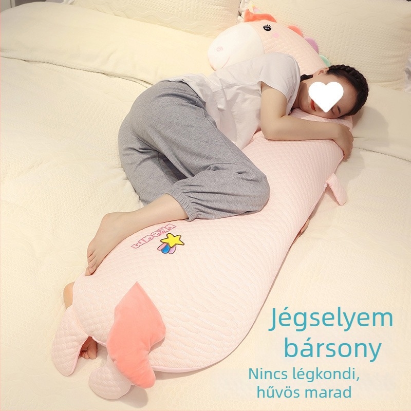 Párna jégselyem fleece borítással, rajzfilm mintázat, PP pamut töltettel, egyszerű és modern stílus