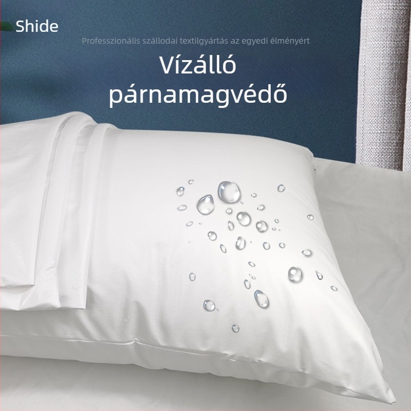 Vízálló párnahuzat, folt- és nyálálló védelemmel, belső párnát védő takaró, otthoni és szállodai használatra.