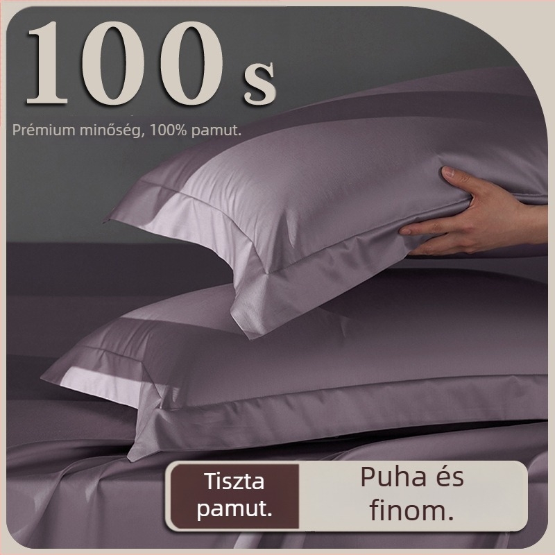 Két darab párnahuzat, 100% pamut, szaténszövés, hosszú szálú pamut, reaktív festés