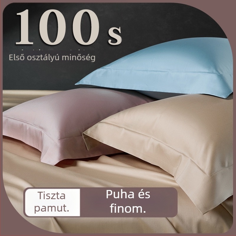 Két darab párnahuzat, 100% pamut, szaténszövés, hosszú szálú pamut, reaktív festés