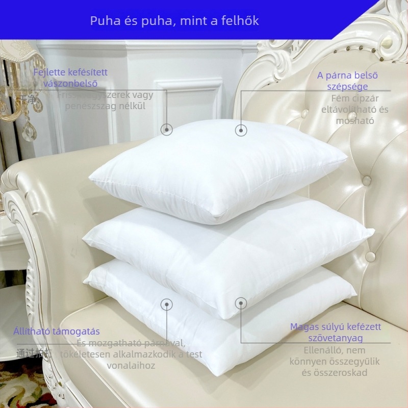 Nordic Chenille párna belső maggal – PP gyapot töltet, növények és virágok mintázat, össztömeg 575 g