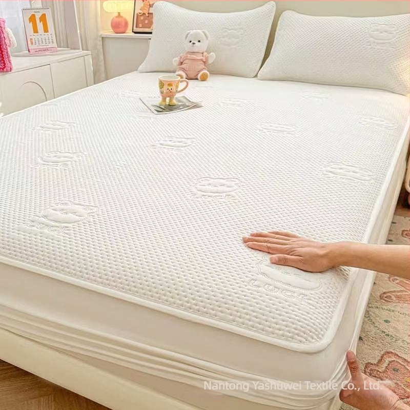 Gyerekeknek készült Class A vízálló, quiltelt, illeszkedő lepedő, teljes matracvédővel és anti-slip védelemmel, Simmons matracvédővel, egy darab (3)