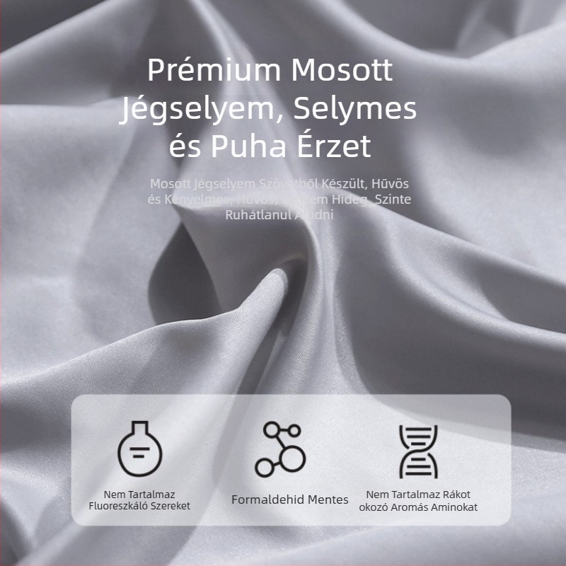Jégselyem gumis lepedő 1,5 m ágyhoz, teljes körű matracvédő, barna