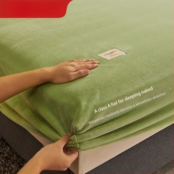 Ágyhuzat – tej velúr, twill szövés, reaktív nyomtatás és festés, egyszínű, modern minimalist stílus