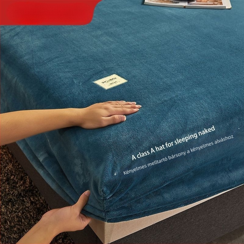 Ágyhuzat – tej velúr, twill szövés, reaktív nyomtatás és festés, egyszínű, modern minimalist stílus