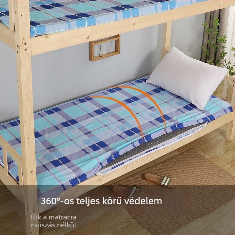 Liu Yi gumis lepedő matracra, 100% pamut, csíkos minta, sima szövés, reaktív nyomtatás és festés