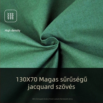 Paplanhuzat, egyszínű minta, twill szövés, reaktív festés, 40s szál, 100% pamut