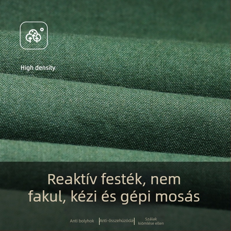 Paplanhuzat, egyszínű minta, twill szövés, reaktív festés, 40s szál, 100% pamut