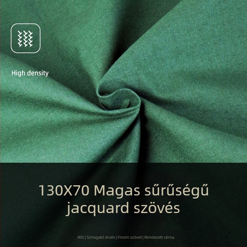 Paplanhuzat, egyszínű minta, twill szövés, reaktív festés, 40s szál, 100% pamut