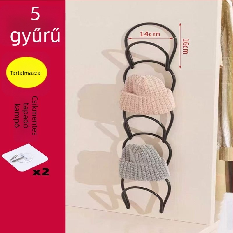  Kalaptároló rendező, műanyagból, egy horoggal, modern egyszerű stílus (0-1 kg max terhelés)