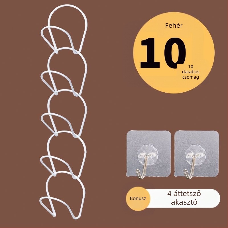  Kalaptároló rendező, műanyagból, egy horoggal, modern egyszerű stílus (0-1 kg max terhelés)