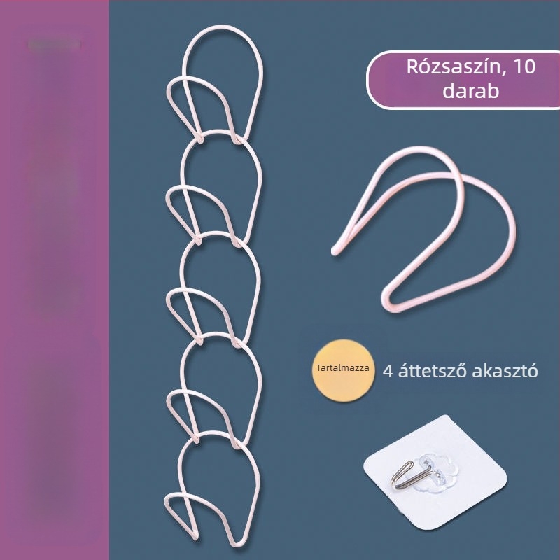  Kalaptároló rendező, műanyagból, egy horoggal, modern egyszerű stílus (0-1 kg max terhelés)