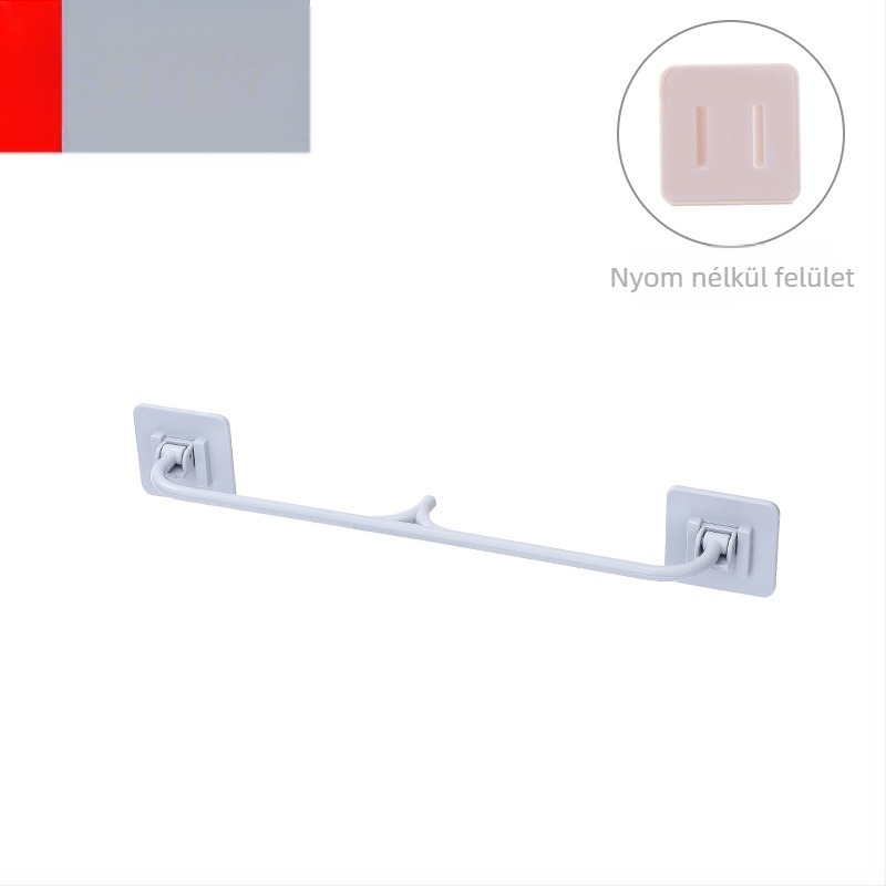 Kétszintes falra szerelhető összecsukható papucsállvány, fúrás nélküli szívó rögzítéssel, műanyag, fürdőszoba és hálószoba tárolásához