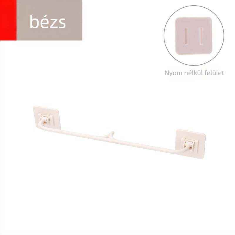 Kétszintes falra szerelhető összecsukható papucsállvány, fúrás nélküli szívó rögzítéssel, műanyag, fürdőszoba és hálószoba tárolásához