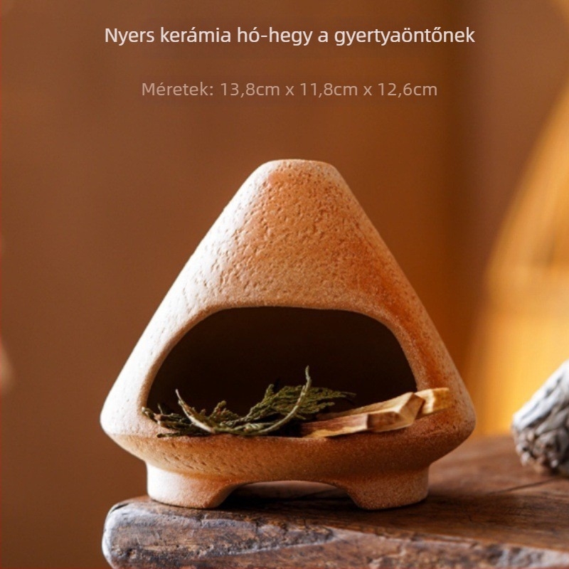 Kerámia aromaterápiás kályha - kézzel készített, nyílt láng ellenálló, kerámiakonstrukció