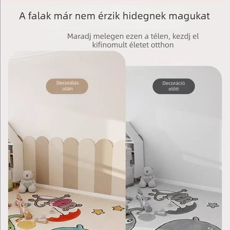 Morikage Gyermekeknek szóló önragasztó filc falpanelek - poliészter rost, modern minimalist stílus, testreszabás elérhető