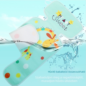 Aixiaoxiao Baba autóülés nyári matrac — Ice Silk felület, hátoldal poliészter, légáteresztő, univerzális illeszkedés