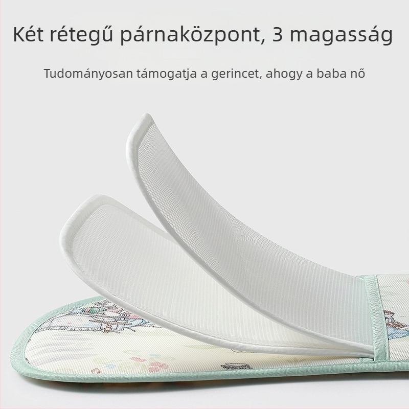 Baba matrac bölcsőéhez és óvodába - Ice Silk nyári matrac, nyers bambusz rost, 0-1 év, testreszabható, magáncímke
