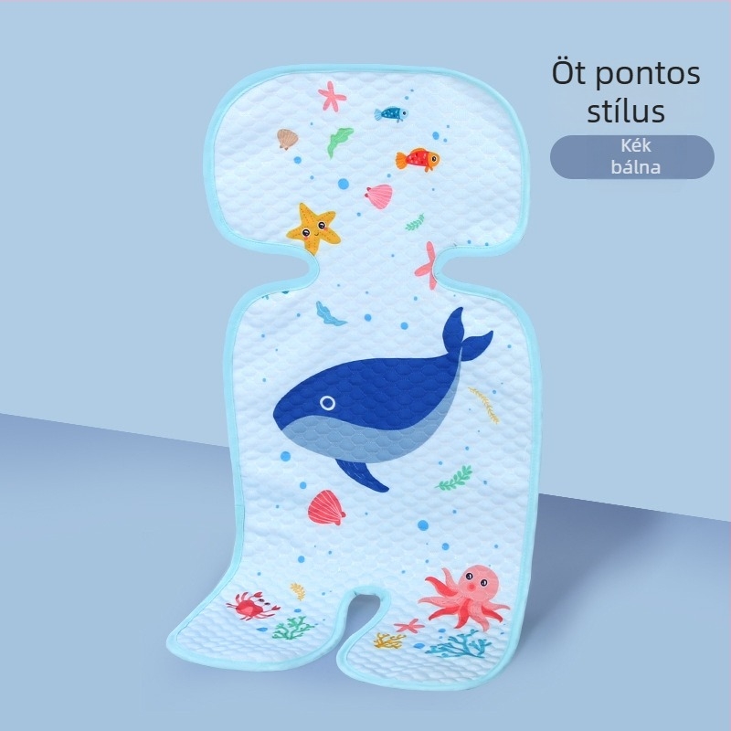 Babaülés párna – hűsítő Ice Silk anyag, univerzális biztonsági ülés alátét babakocsihoz és etetőszékhez