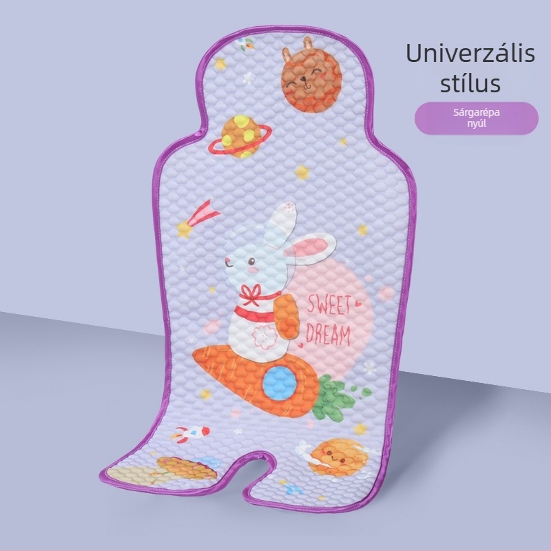 Babaülés párna – hűsítő Ice Silk anyag, univerzális biztonsági ülés alátét babakocsihoz és etetőszékhez