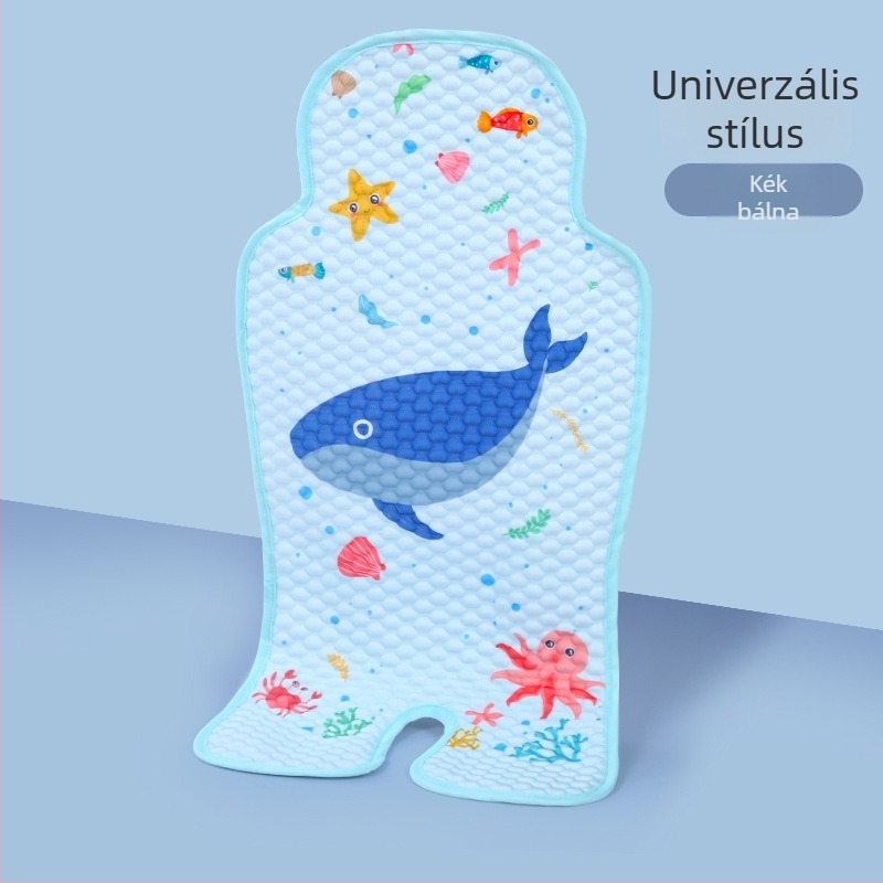 Babaülés párna – hűsítő Ice Silk anyag, univerzális biztonsági ülés alátét babakocsihoz és etetőszékhez