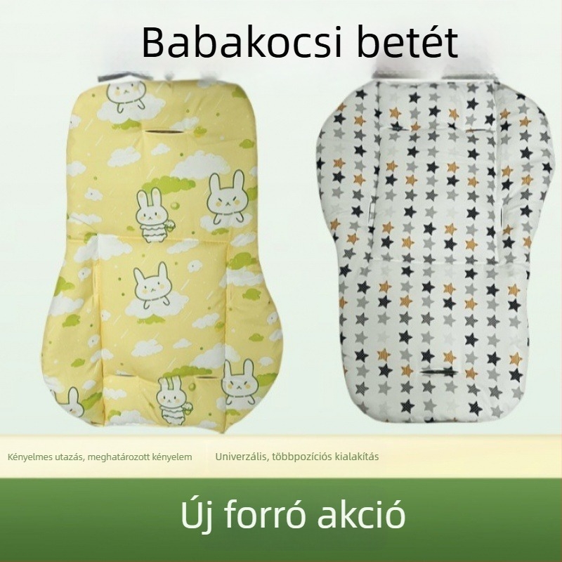 1 évszakos univerzális babakocsi párna, pamutból készült párna, biztonsági ülés, babakocsi párna, gyermek magas székre való használatra