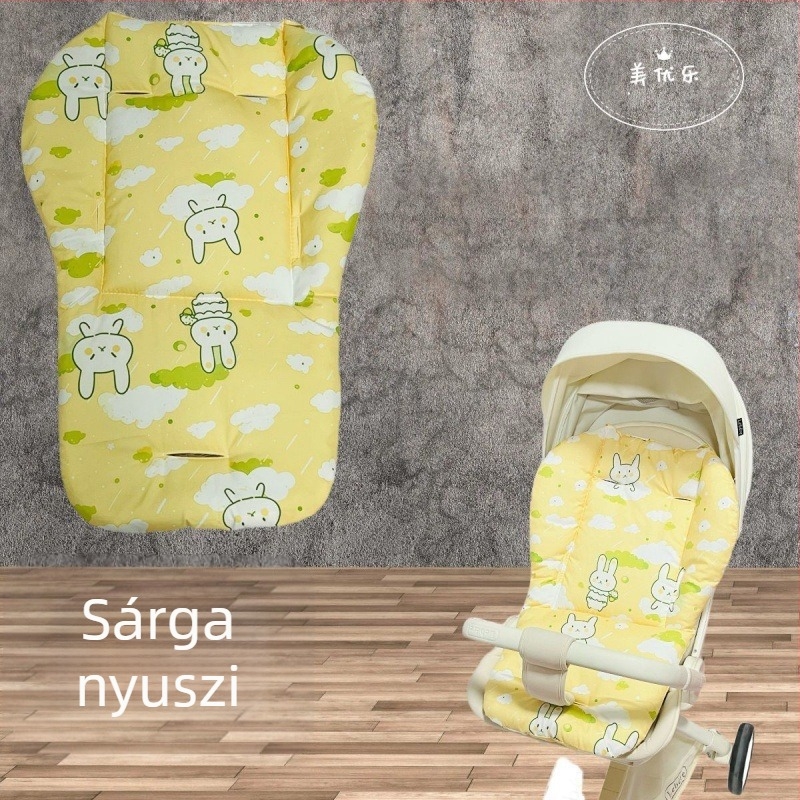 1 évszakos univerzális babakocsi párna, pamutból készült párna, biztonsági ülés, babakocsi párna, gyermek magas székre való használatra
