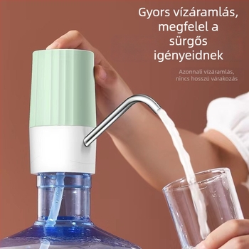 Elektronikus otthoni vízadagoló pumpa, függőleges kialakítás, modell JZC-H, PP test, 5V, 4W
