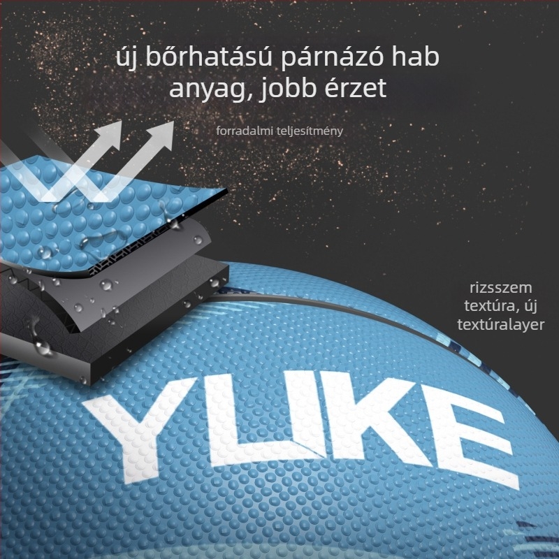 Edzés kosárlabda labda – gumi, Yuke márka, Zhejiang eredetű, alkalmas kosárlabdára és röplabdára