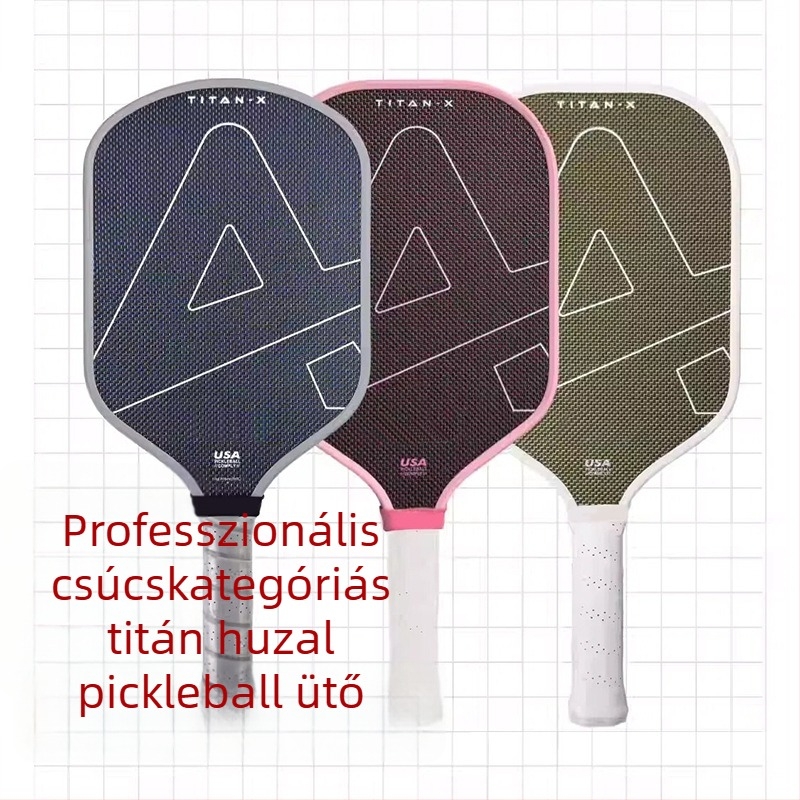 Pickleball ütő - teljes készlet, Lidakang, titánium huzal, Kevlar, szénszálas T700 (225 g)