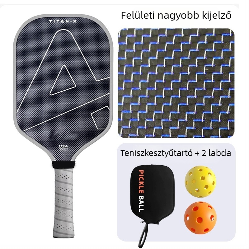 Pickleball ütő - teljes készlet, Lidakang, titánium huzal, Kevlar, szénszálas T700 (225 g)