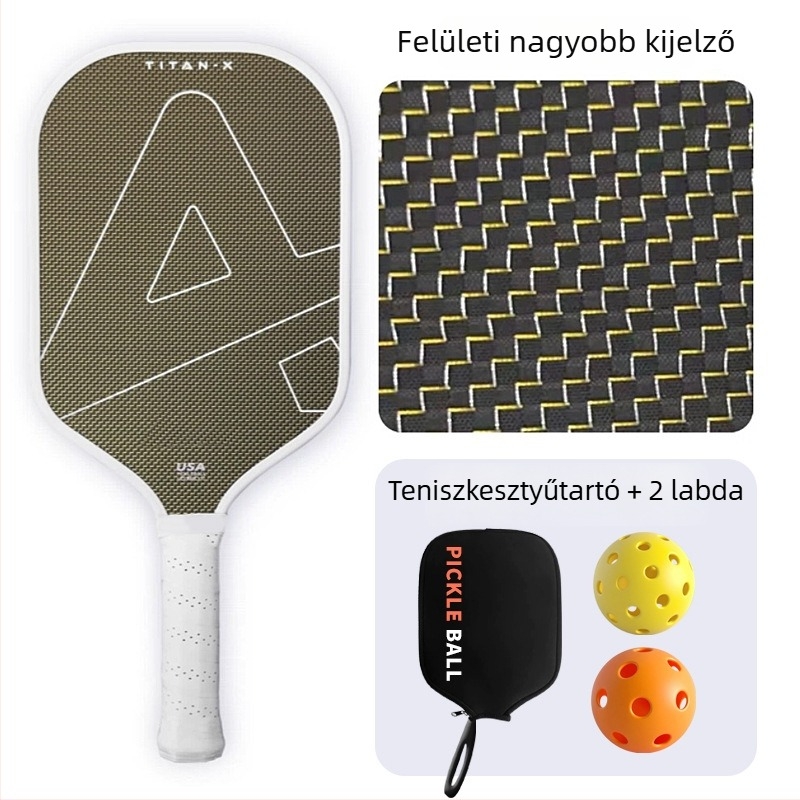 Pickleball ütő - teljes készlet, Lidakang, titánium huzal, Kevlar, szénszálas T700 (225 g)