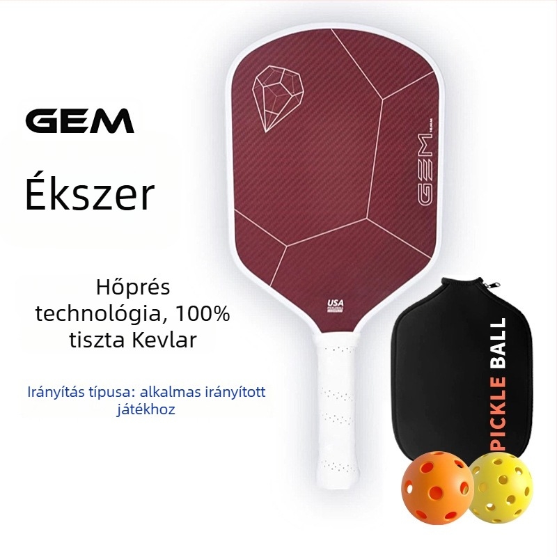 Pickleball ütő - teljes készlet, Lidakang, titánium huzal, Kevlar, szénszálas T700 (225 g)
