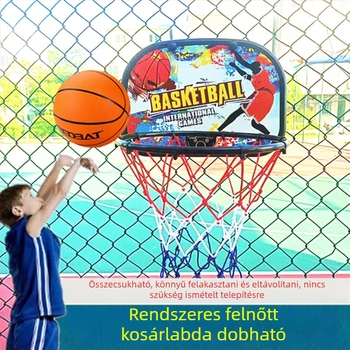 Kosárlabda kosárkeret edzéshez – öntöttvas konstrukció, 1,5 kg, csomagolás 48×37×6 cm, kód 58880