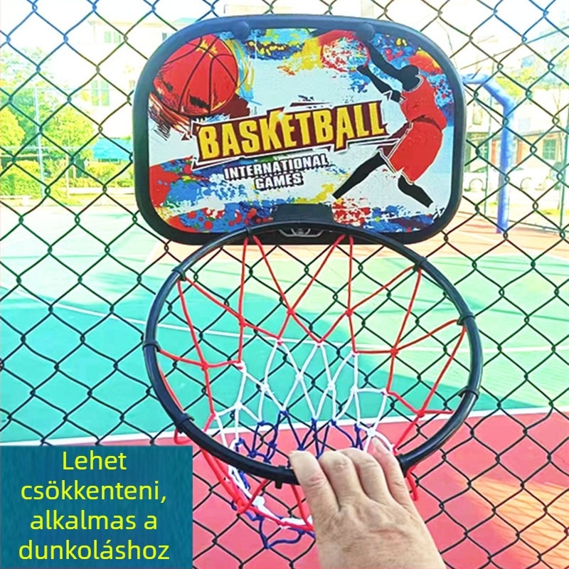Kosárlabda kosárkeret edzéshez – öntöttvas konstrukció, 1,5 kg, csomagolás 48×37×6 cm, kód 58880