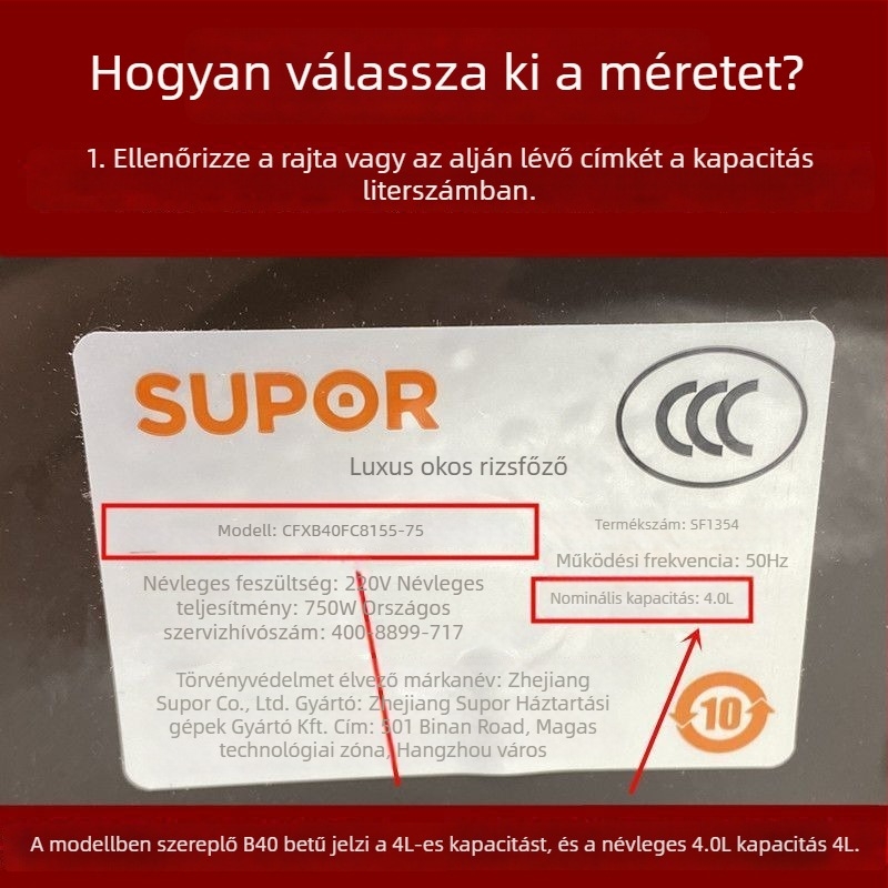 Supor és Joyoung elektromos rizsfőzőhöz készült gőzölő rács készlet — 5 szint, műanyag