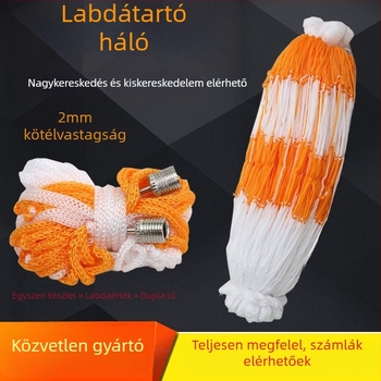 Kosárlabda- és röplabda hálós táska, hálós zsebbel, 100 darabos készlet