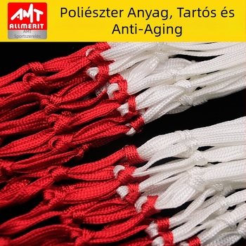 Prémium nejlon kosárháló, strapabíró, vastagított súlyozott dizájn, öregedés elleni, testreszabható gyártás, súly 0.3-0.5 kg