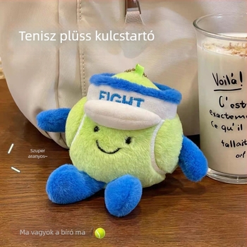 Plüss baba – Tenisz/Badminton stílus – PP gyapot töltet – rövid plüss – 14+ korosztálynak