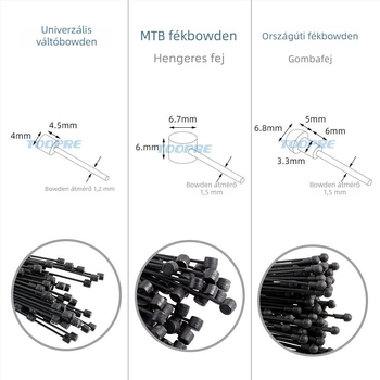 TRLREQ Teflon belső bowden fékhez és váltóhoz, rozsdamentes acél