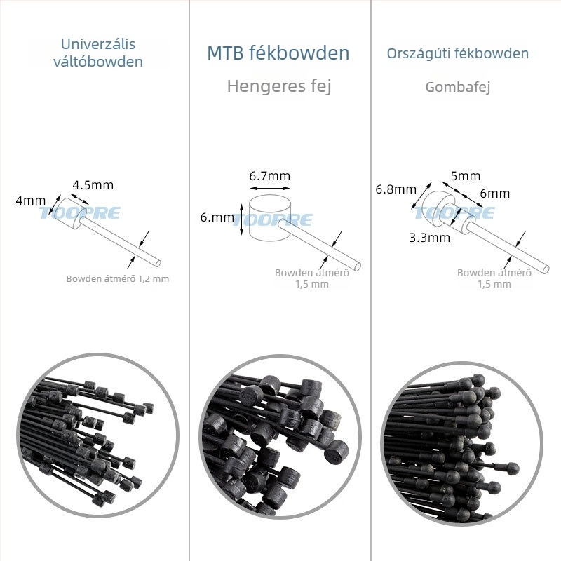 TRLREQ Teflon belső bowden fékhez és váltóhoz, rozsdamentes acél
