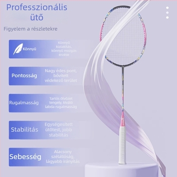 Youyou tollaslabdaütő – vasötvözetes keret, nylon háló, súly 95–100 g, közepes nyelet merevsége, kezdők számára