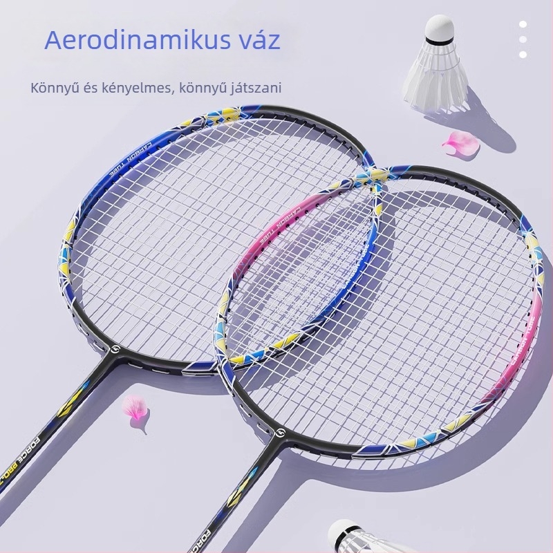 Youyou tollaslabdaütő – vasötvözetes keret, nylon háló, súly 95–100 g, közepes nyelet merevsége, kezdők számára