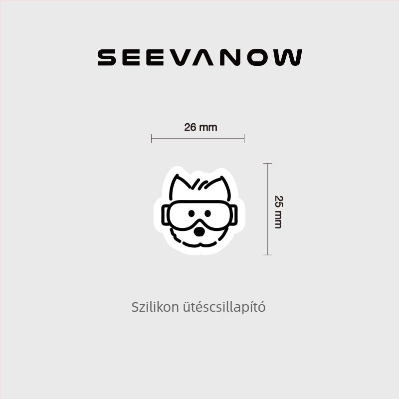 Teniszütő rezgéscsillapító — aranyos kutyás dizájn, vibrációcsillapítás