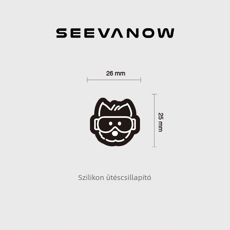 Teniszütő rezgéscsillapító — aranyos kutyás dizájn, vibrációcsillapítás