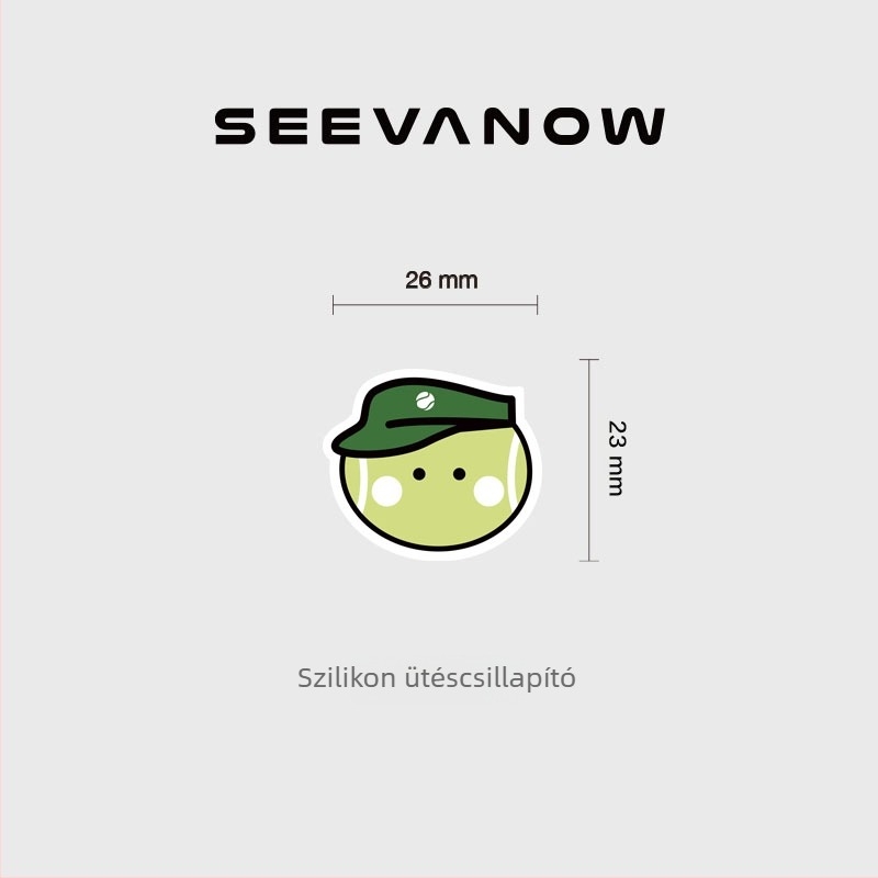 Teniszütő rezgéscsillapító — aranyos kutyás dizájn, vibrációcsillapítás