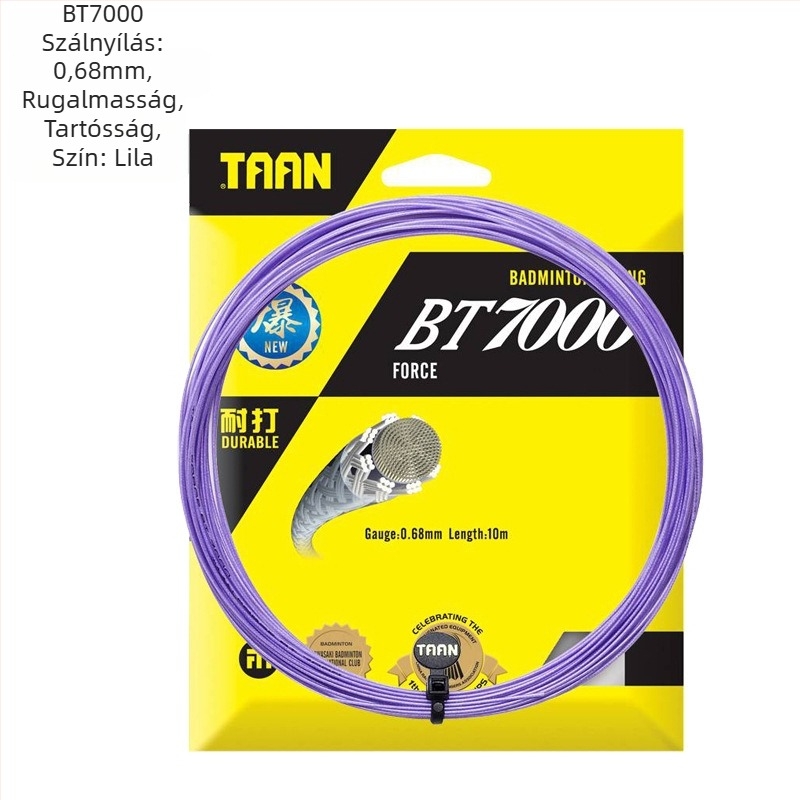 BT7000 tollaslabda ütőzsinór – magas rugalmasság, 0,68 mm átmérő, ütéscsillapítás