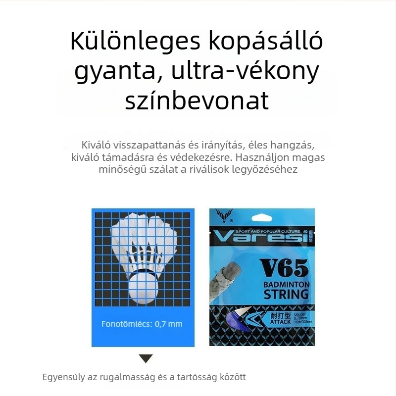 V-65 ütőhúr, nylonból – Varesi, badmintonhoz
